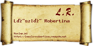 László Robertina névjegykártya